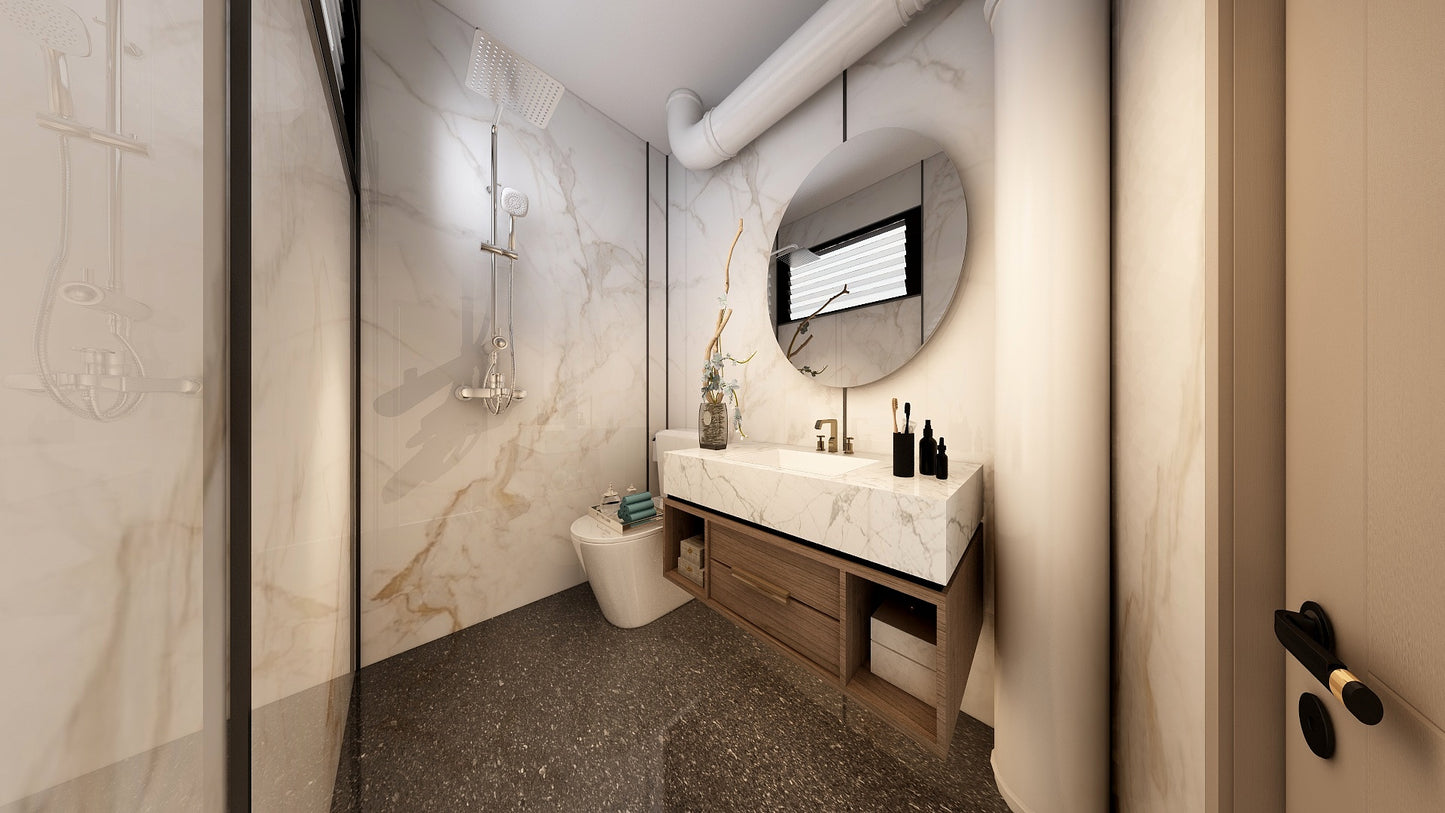 TW5100 Frosty Hills | Resale HDB Bathroom Makeover