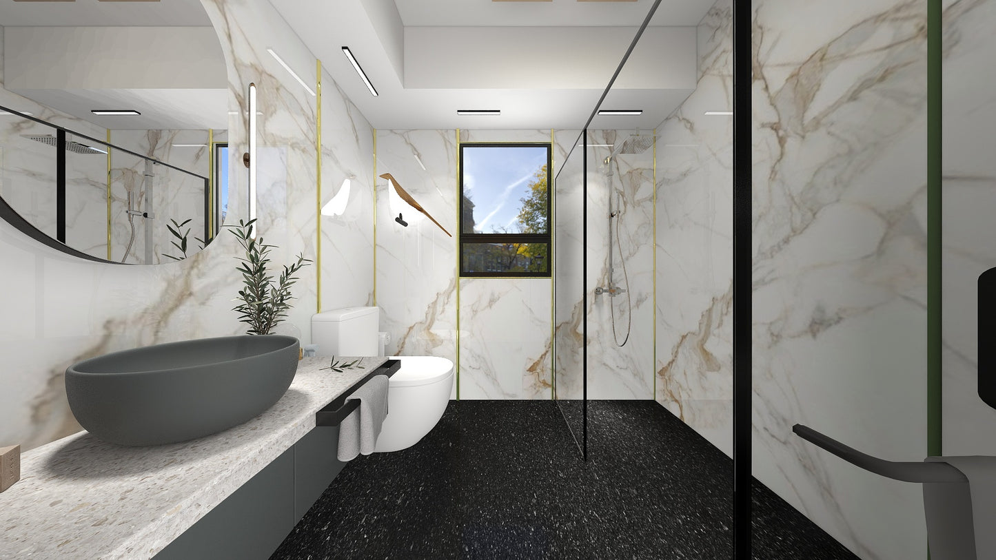 TW5100 Frosty Hills | HDB BTO Bathroom Makeover