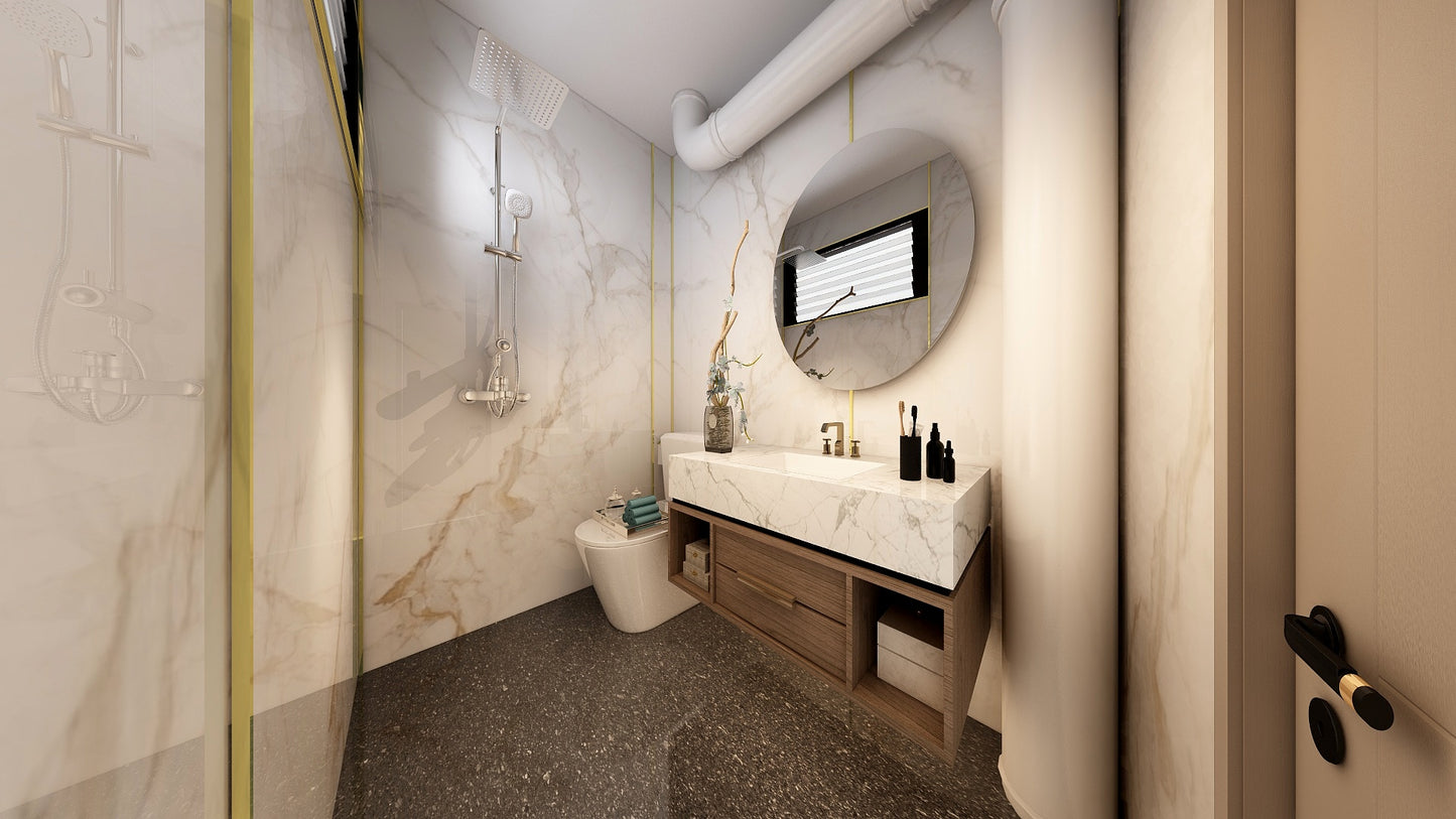 TW5100 Frosty Hills | Resale HDB Bathroom Makeover