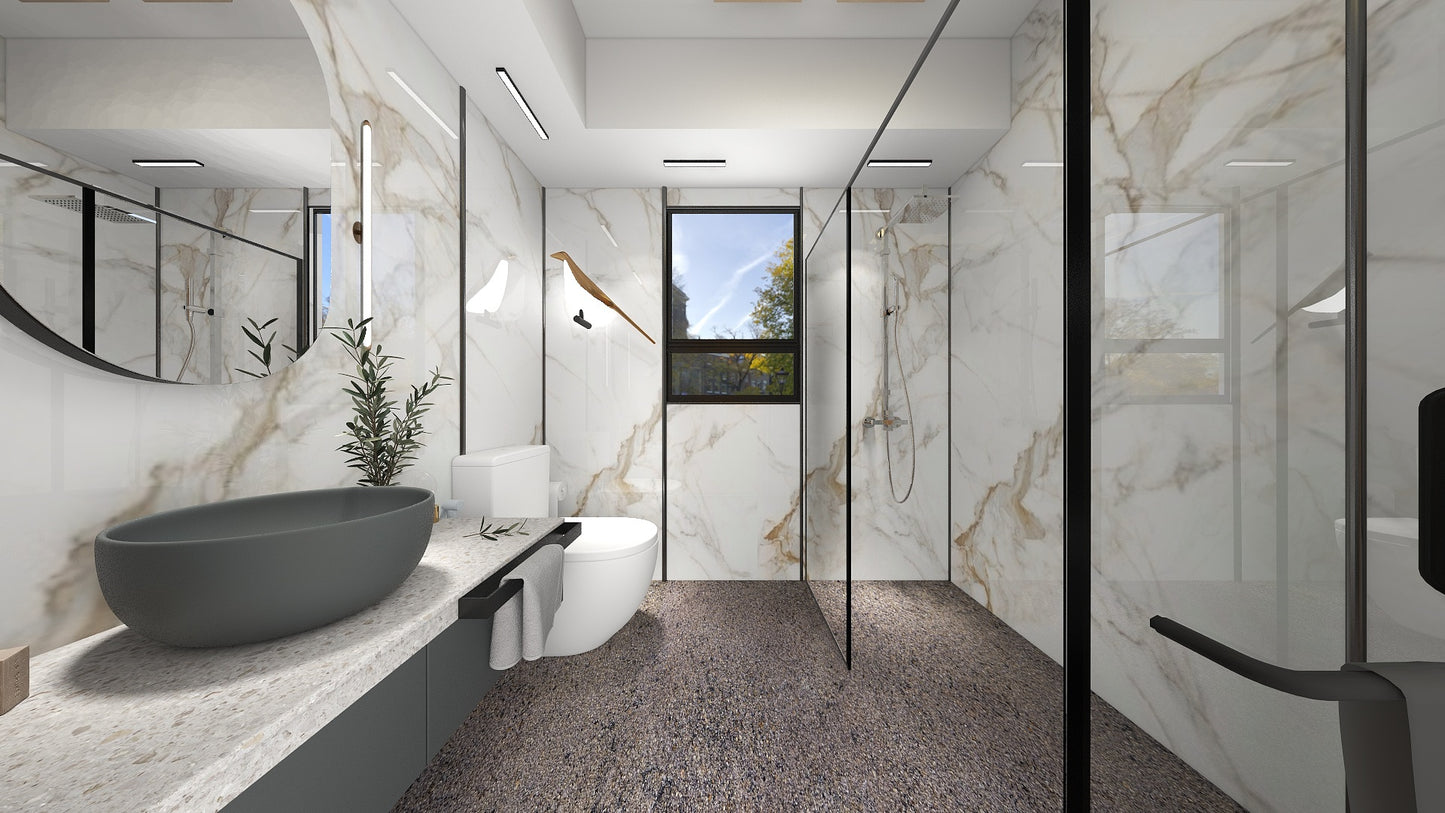 TW5100 Frosty Hills | HDB BTO Bathroom Makeover