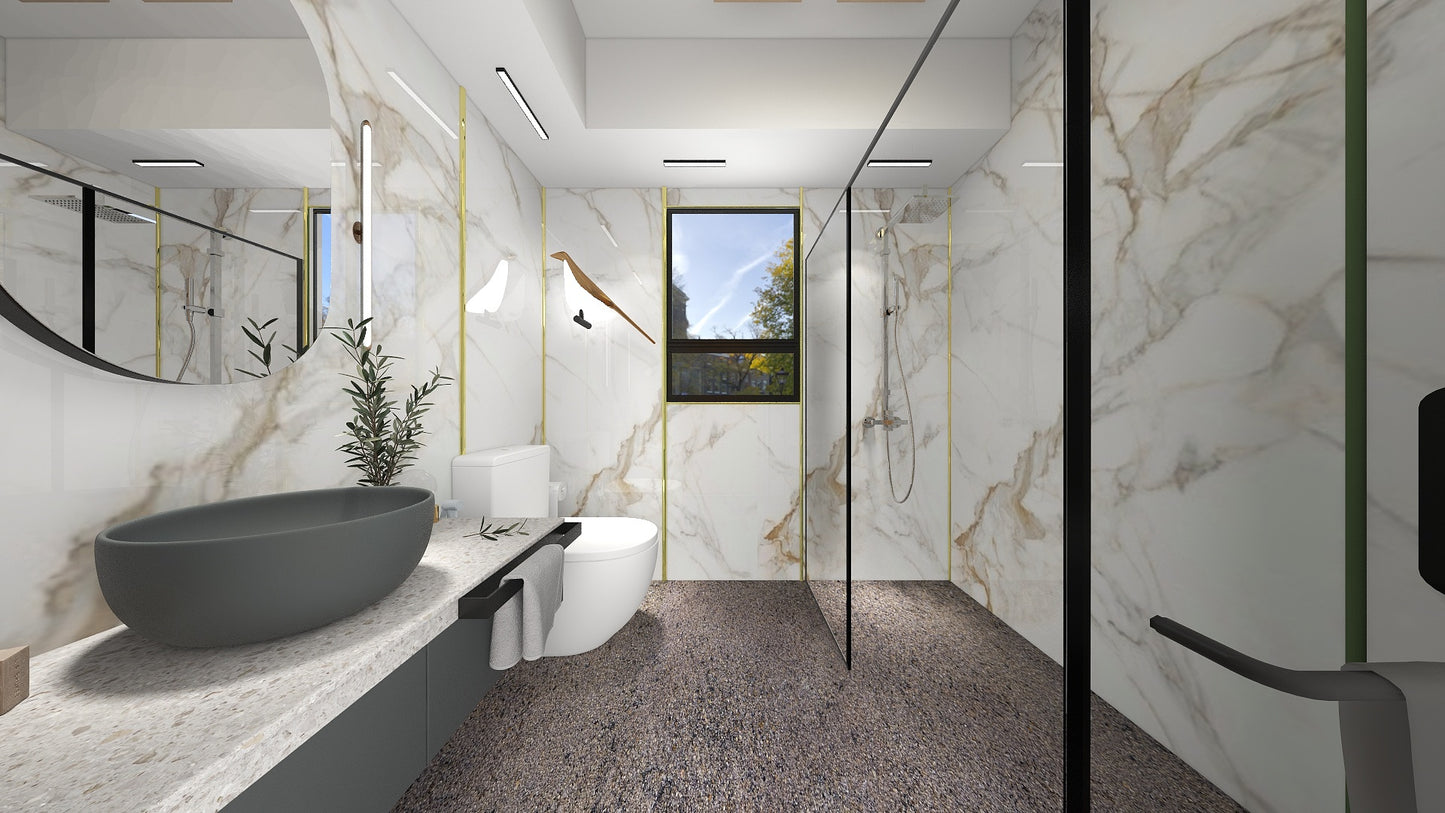TW5100 Frosty Hills | HDB BTO Bathroom Makeover