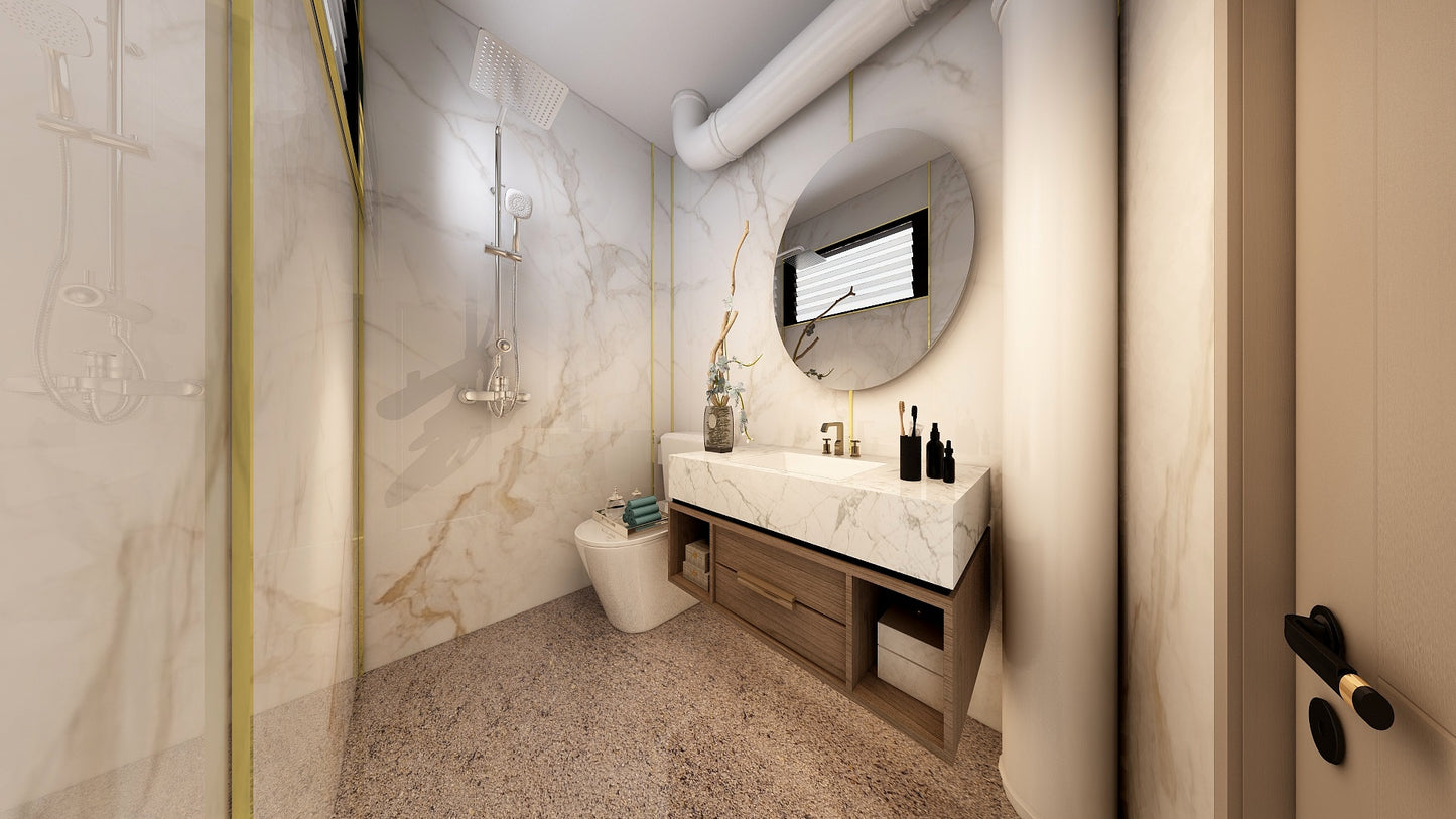 TW5100 Frosty Hills | Resale HDB Bathroom Makeover