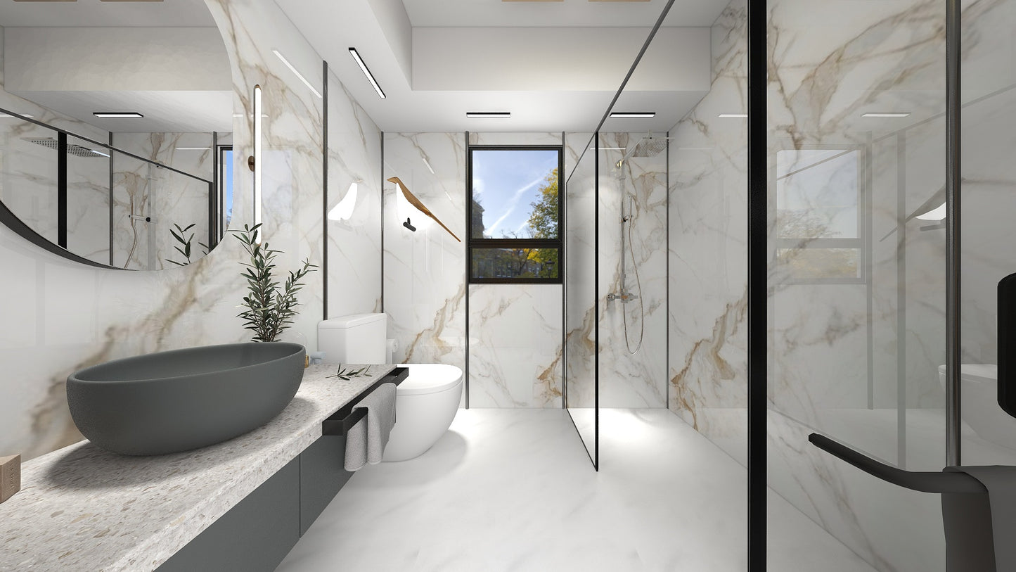TW5100 Frosty Hills | HDB BTO Bathroom Makeover