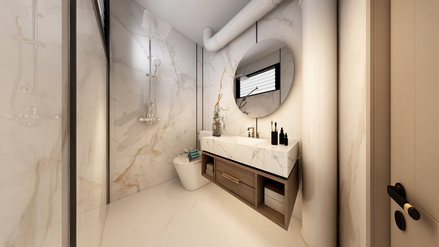 TW5100 Frosty Hills | Resale HDB Bathroom Makeover