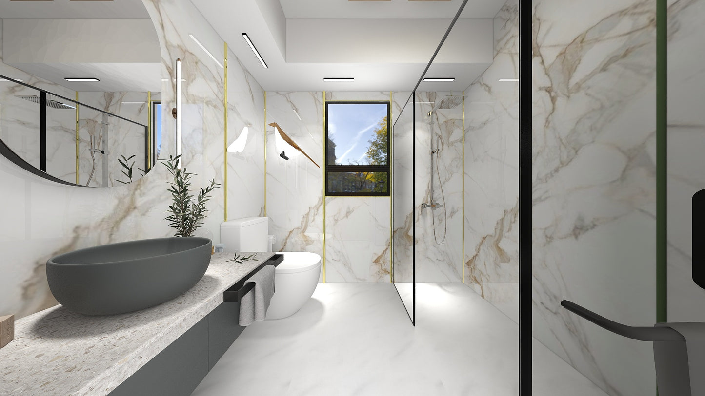 TW5100 Frosty Hills | HDB BTO Bathroom Makeover