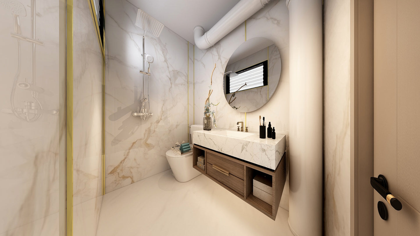 TW5100 Frosty Hills | Resale HDB Bathroom Makeover