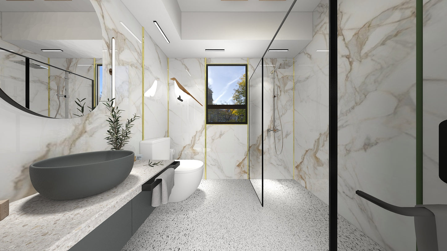TW5100 Frosty Hills | HDB BTO Bathroom Makeover