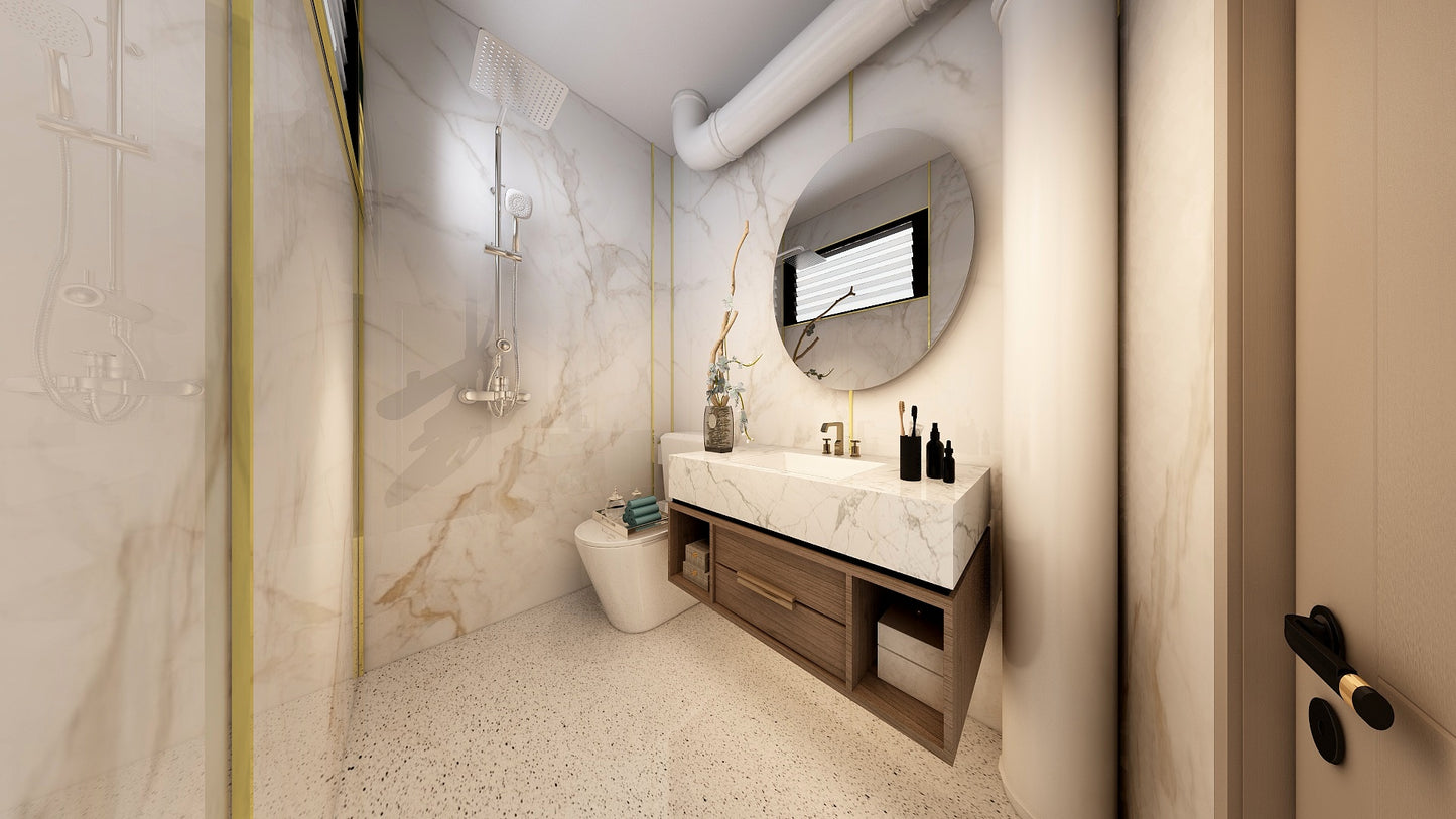 TW5100 Frosty Hills | Resale HDB Bathroom Makeover