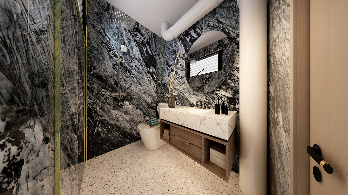 TW5110 Obsidian Ridge | Resale HDB Bathroom Makeover
