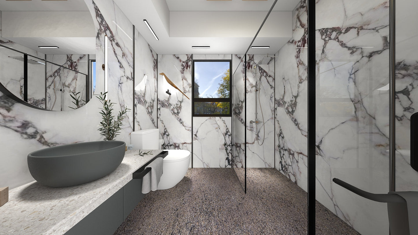 TW5120 Winter Bloom | HDB BTO Bathroom Makeover