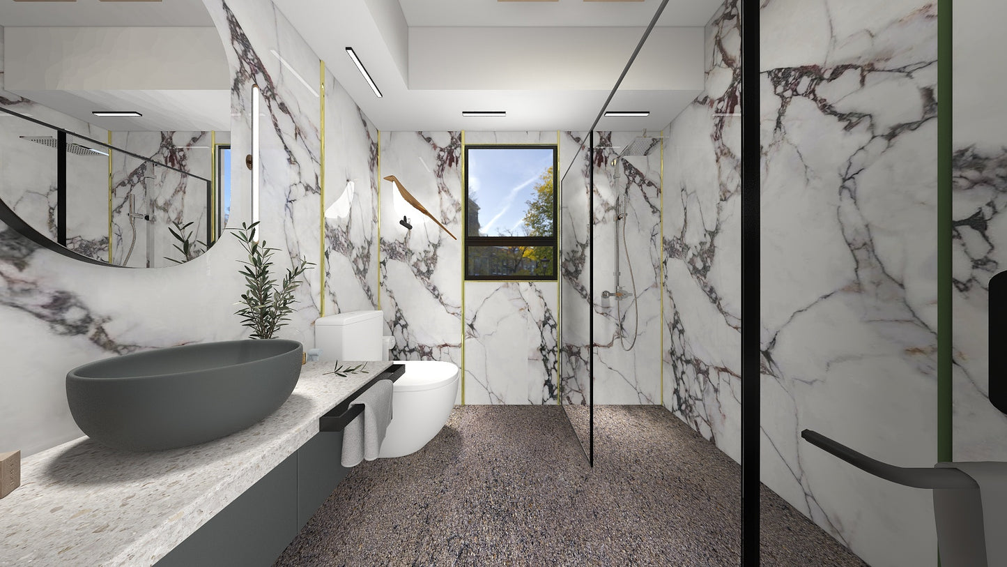 TW5120 Winter Bloom | HDB BTO Bathroom Makeover