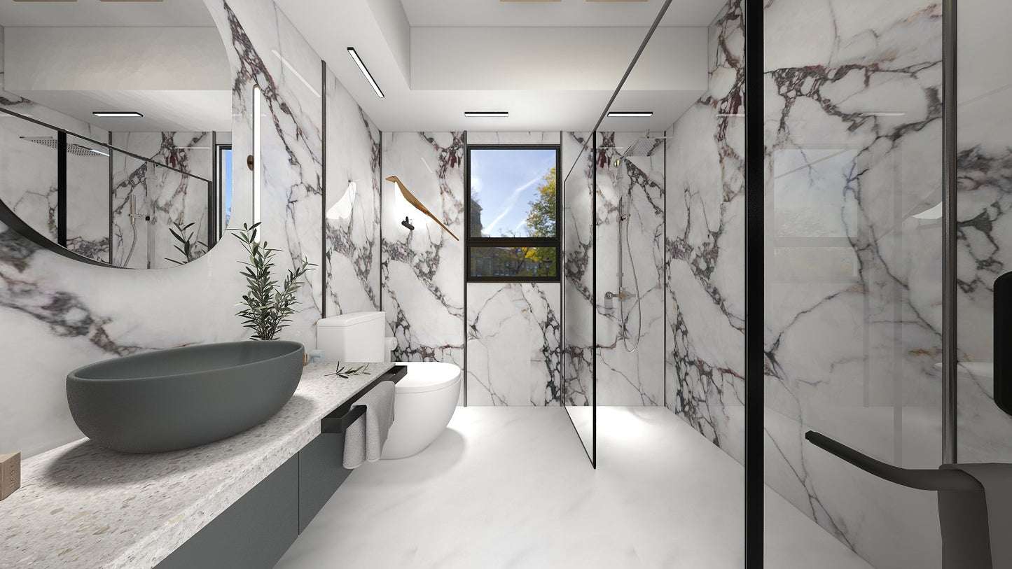 TW5120 Winter Bloom | HDB BTO Bathroom Makeover