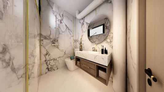 TW5120 Winter Bloom | Resale HDB Bathroom Makeover