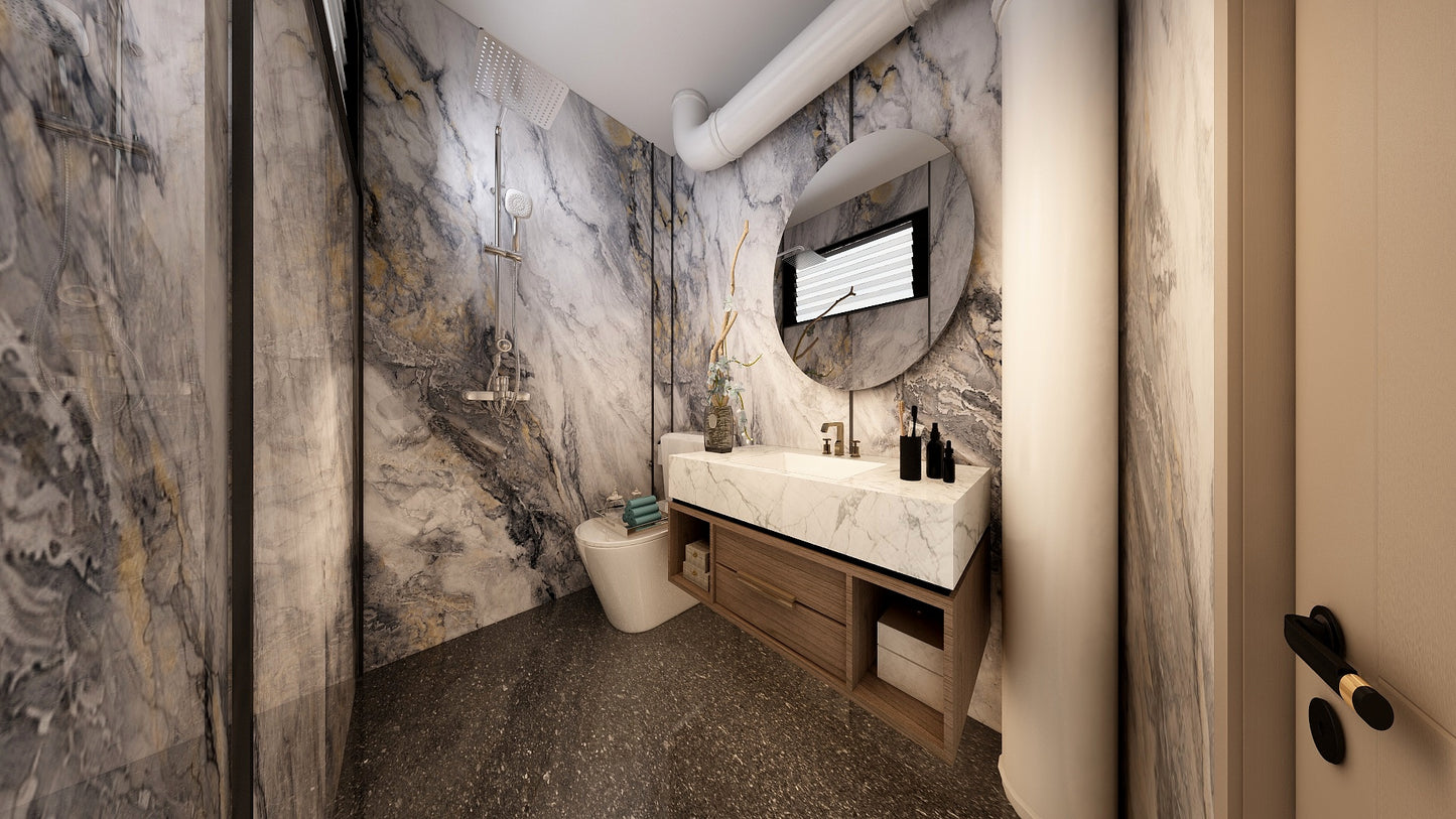TW5140 Sliver Cascade | Resale HDB Bathroom Makeover