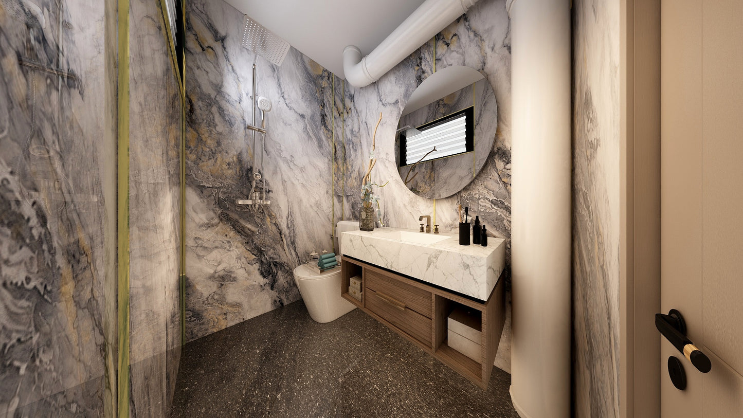 TW5140 Sliver Cascade | Resale HDB Bathroom Makeover