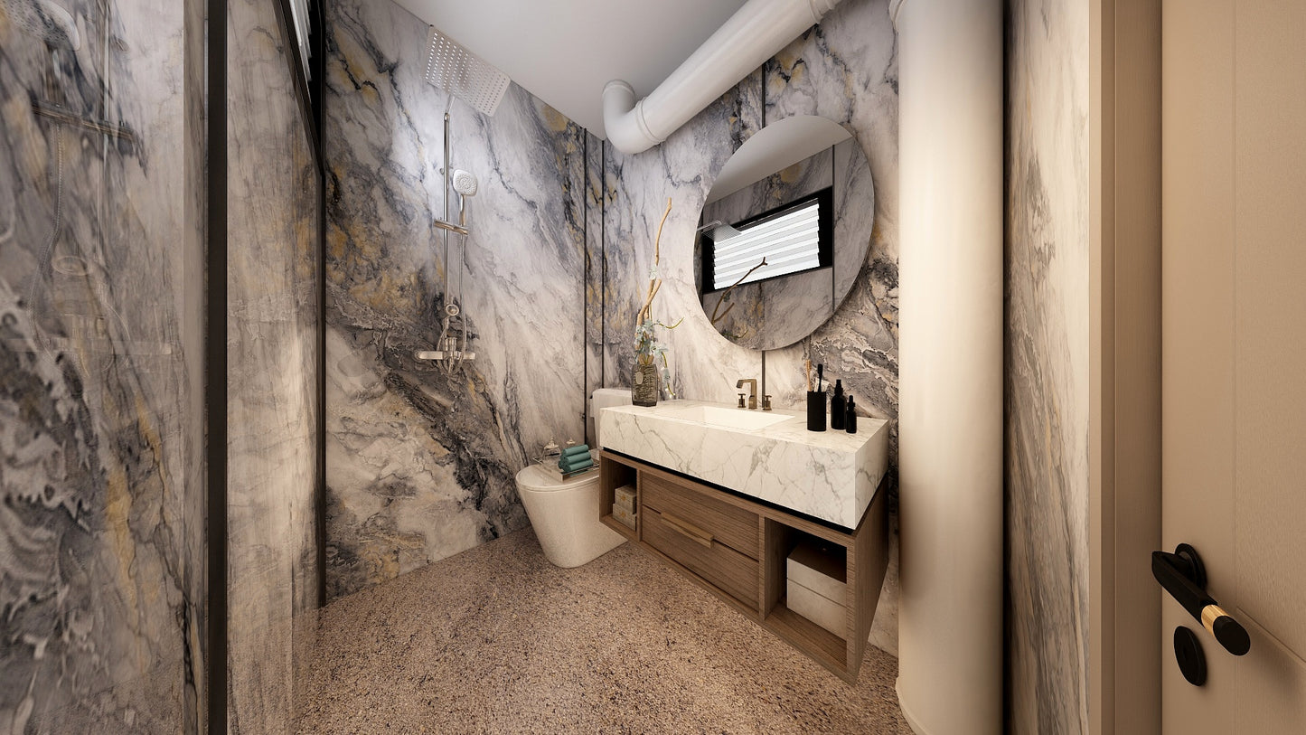 TW5140 Sliver Cascade | Resale HDB Bathroom Makeover