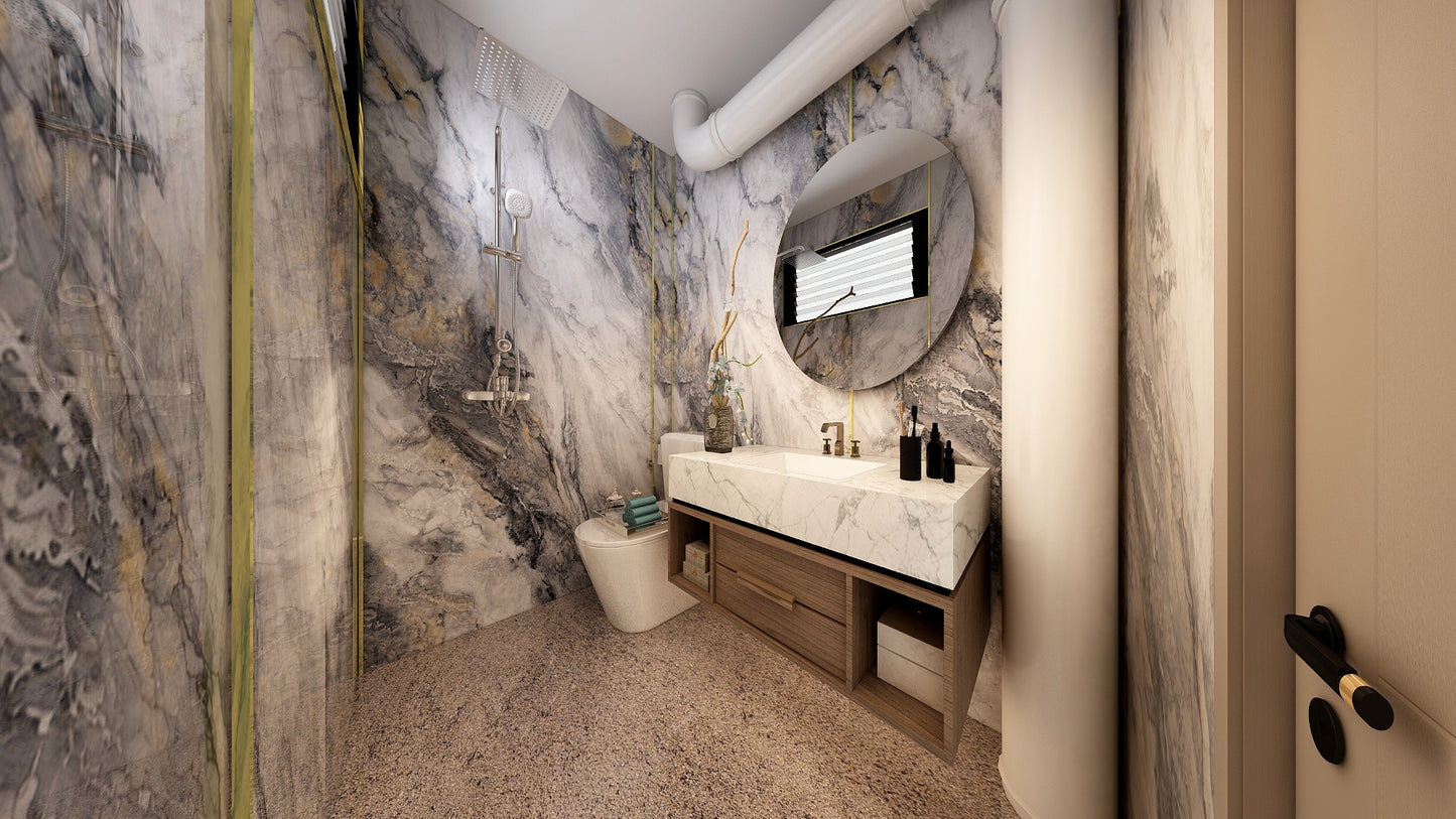 TW5140 Sliver Cascade | Resale HDB Bathroom Makeover