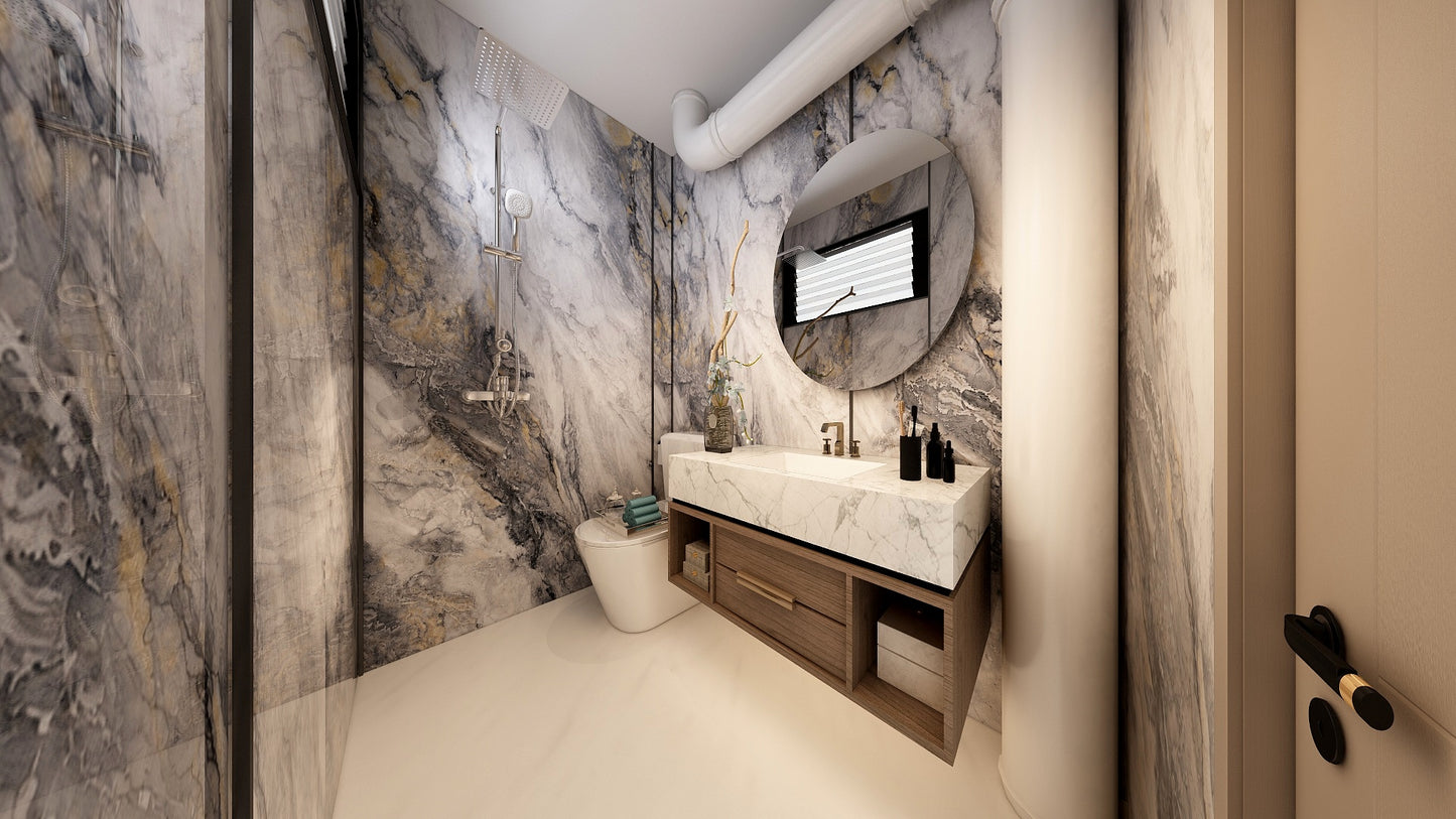 TW5140 Sliver Cascade | Resale HDB Bathroom Makeover