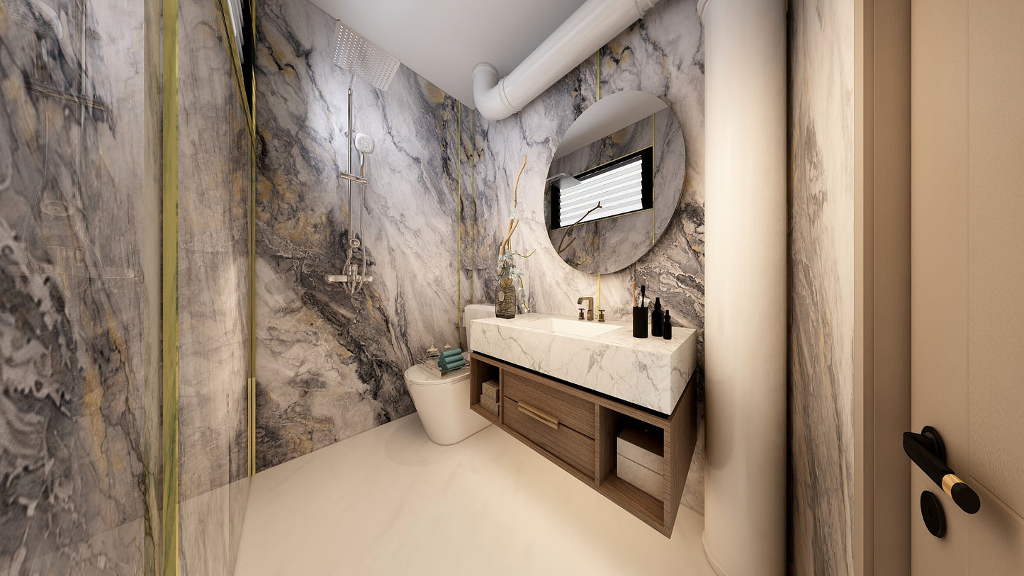 TW5140 Sliver Cascade | Resale HDB Bathroom Makeover