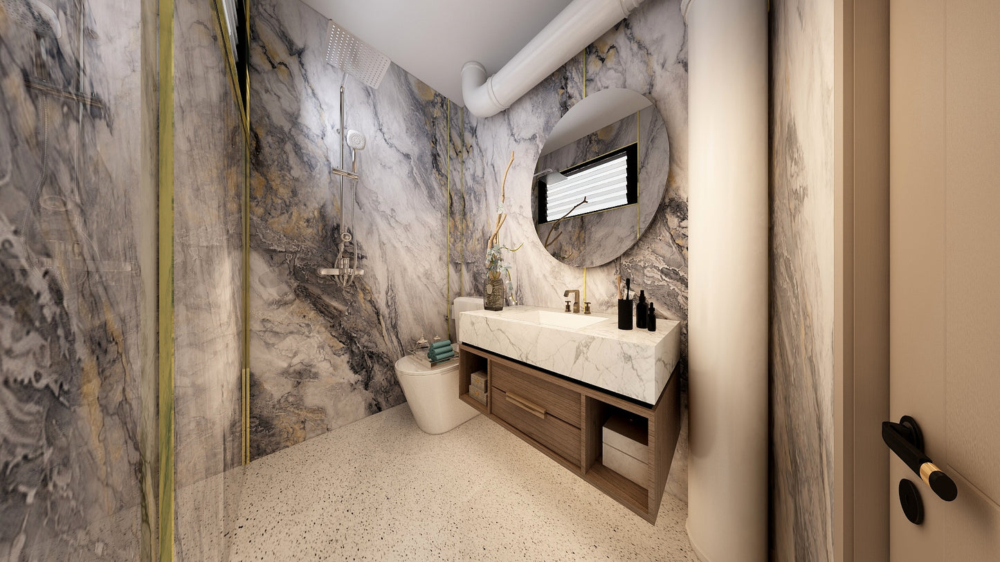 TW5140 Sliver Cascade | Resale HDB Bathroom Makeover