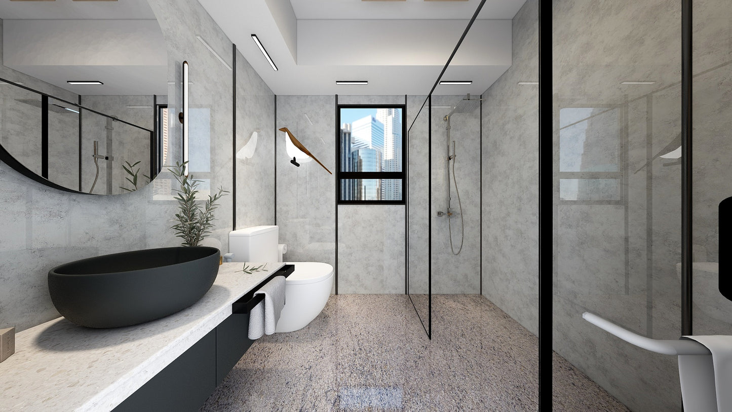 TW8080 Alpine | HDB BTO Bathroom Makeover